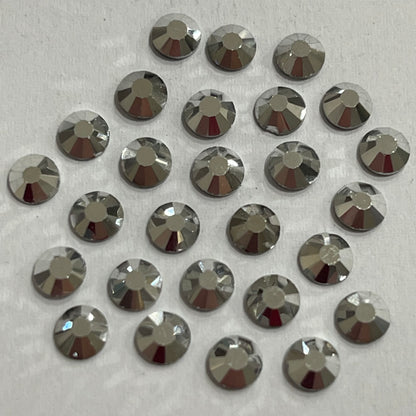 Silver Hematite - AAA Non Hotfix Diamante Crystals