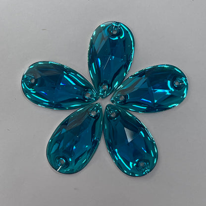 28mm, Drop - Blue Zircon