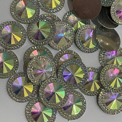 25mm, Round Textured - AB