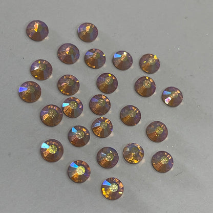 Peach Light AB - Non Hotfix Diamante AAA Crystals