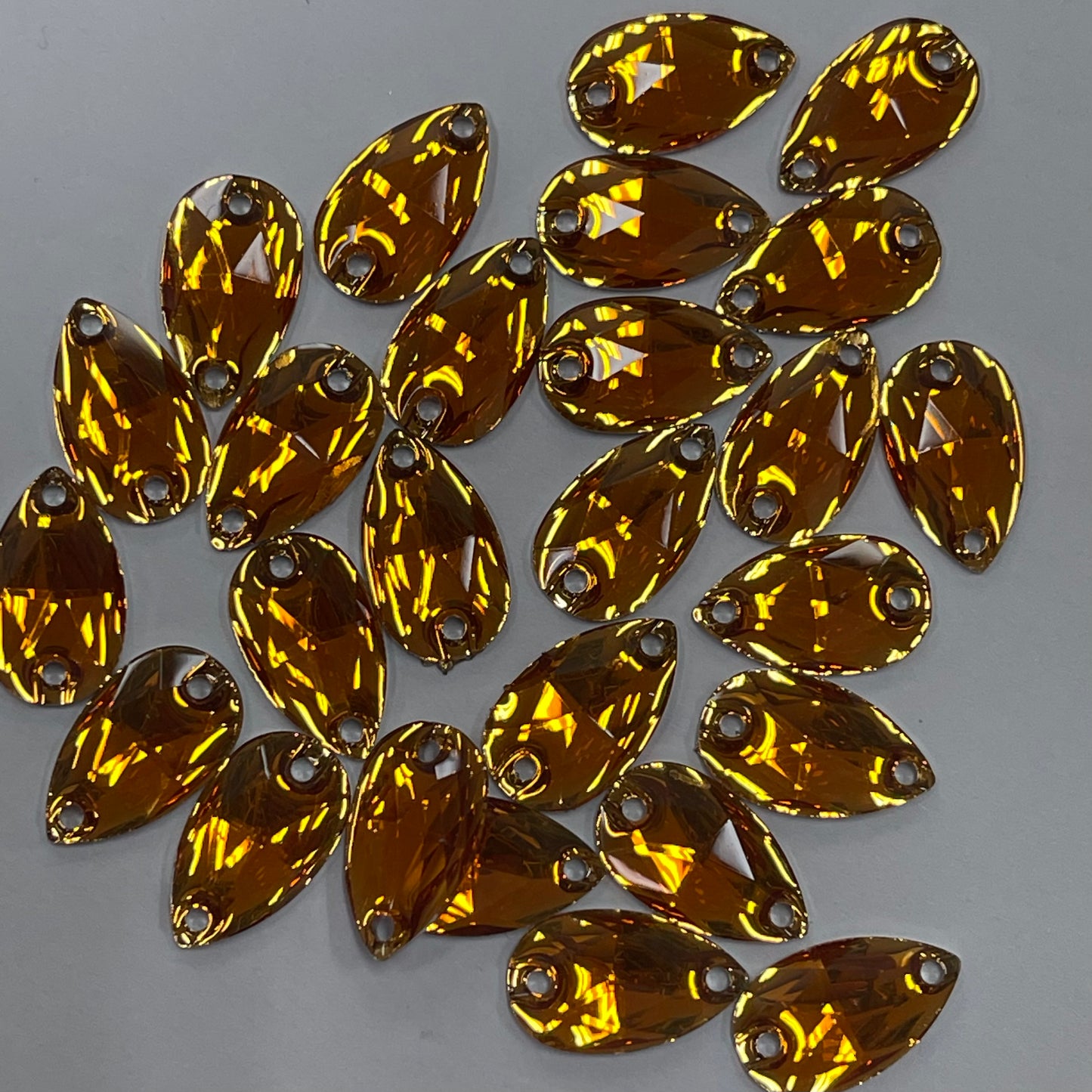 18mm, Drop - Orange Hyacinth