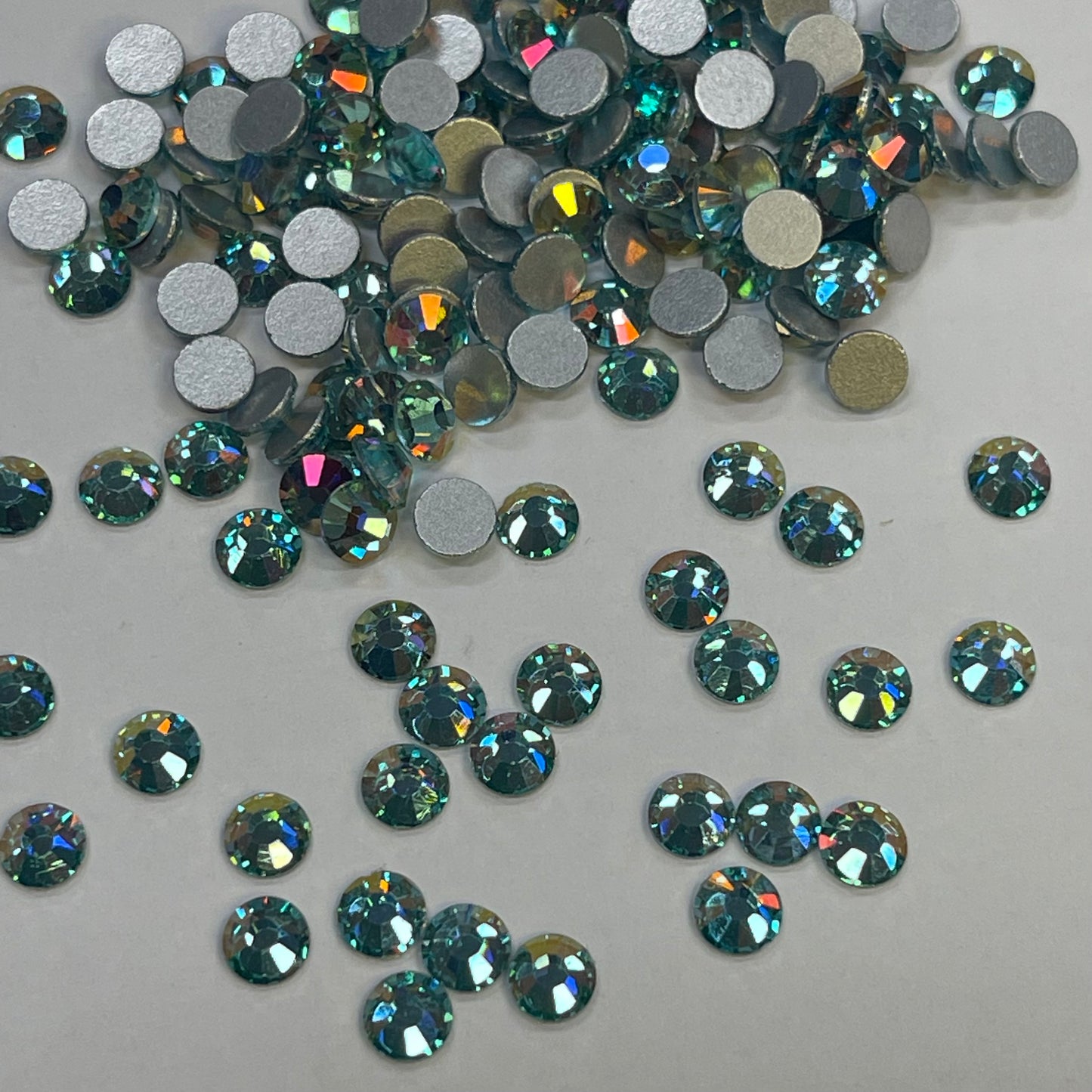 NEW Fancy Aqua - Non Hotfix Diamante AAA Crystals