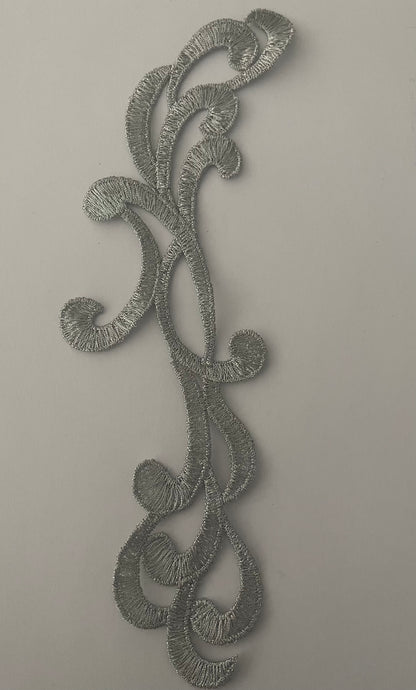 Long Swirl Range - Antique Silver