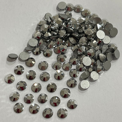 Silver Hematite - AAA Non Hotfix Diamante Crystals