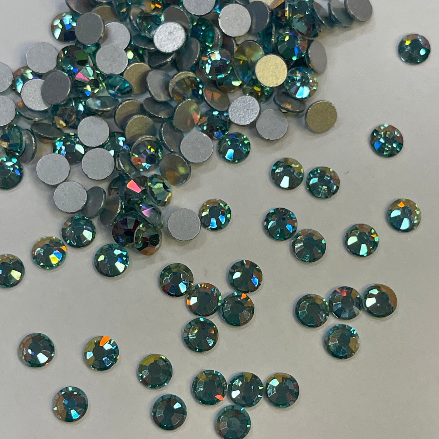NEW Fancy Aqua - Non Hotfix Diamante AAA Crystals