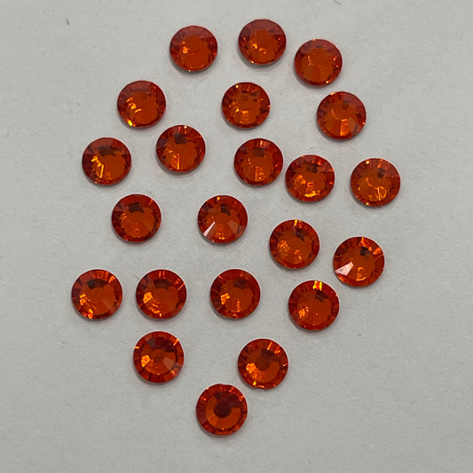 Orange Hyacinth - AAA Non Hotfix Diamante Crystals