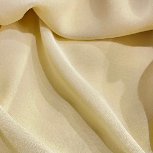 Soft Lemon Chiffon - remnant 4m