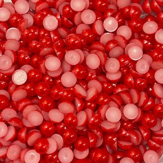 Pearl Flatback - Red