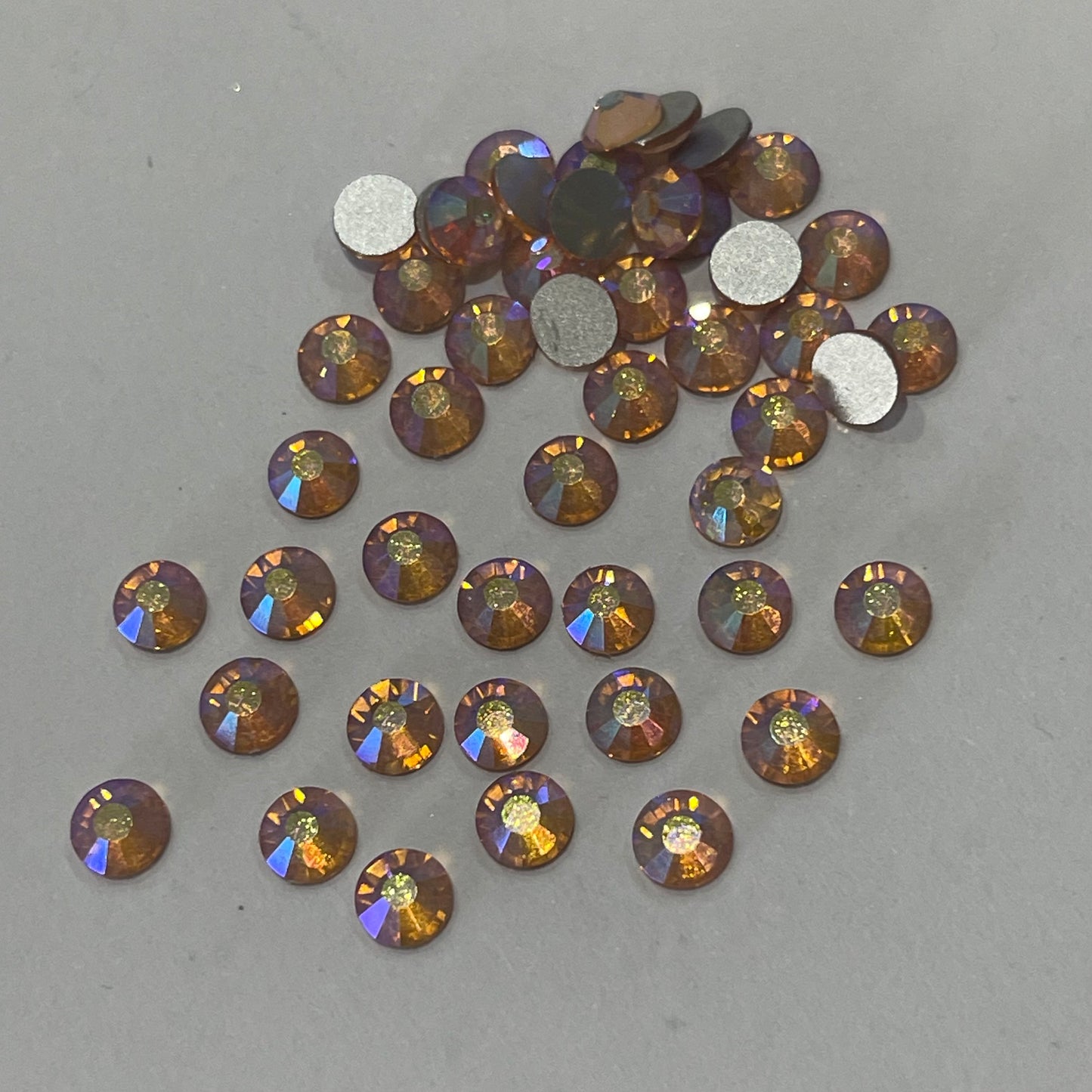 Peach Light AB - Non Hotfix Diamante AAA Crystals