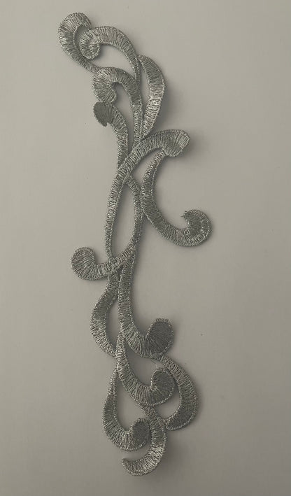 Long Swirl Range - Antique Silver
