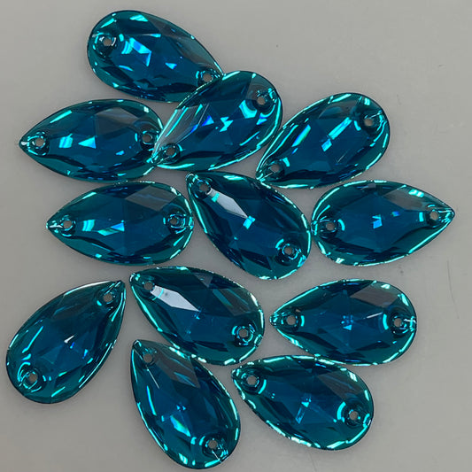 28mm, Drop - Blue Zircon