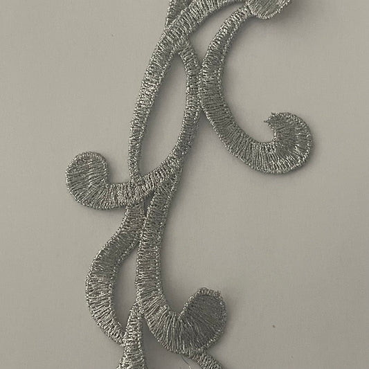 Long Swirl Range - Antique Silver