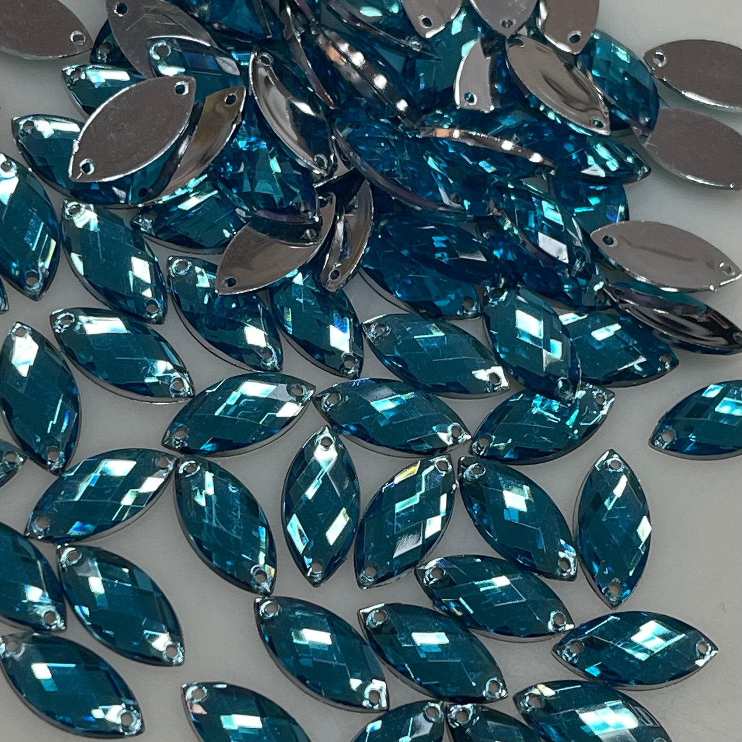 15mm, Horseeye - Aquamarine