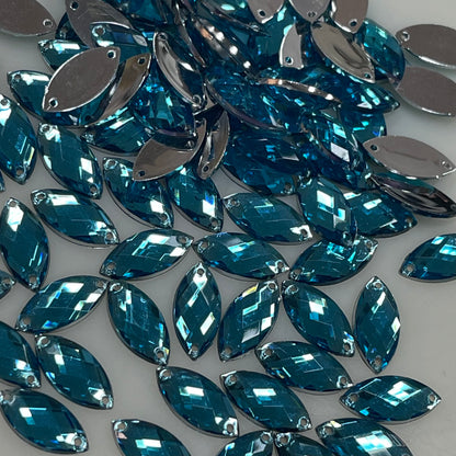 15mm, Horseeye - Aquamarine