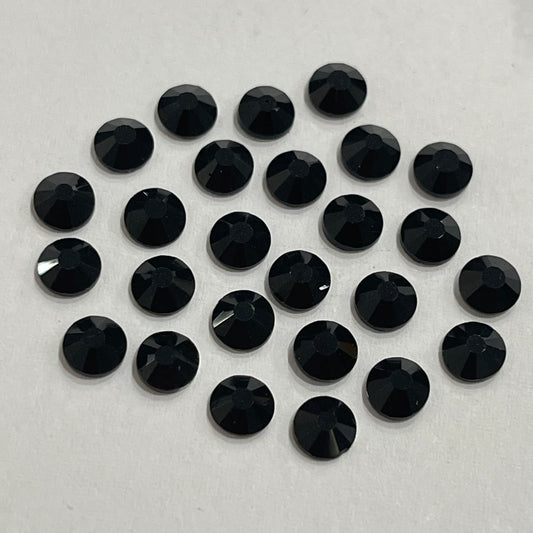 Jet Black - AAA Non Hotfix Diamante Crystals