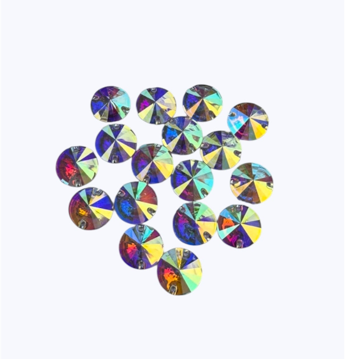 16mm Rivoli - AB - Resin - Sew On