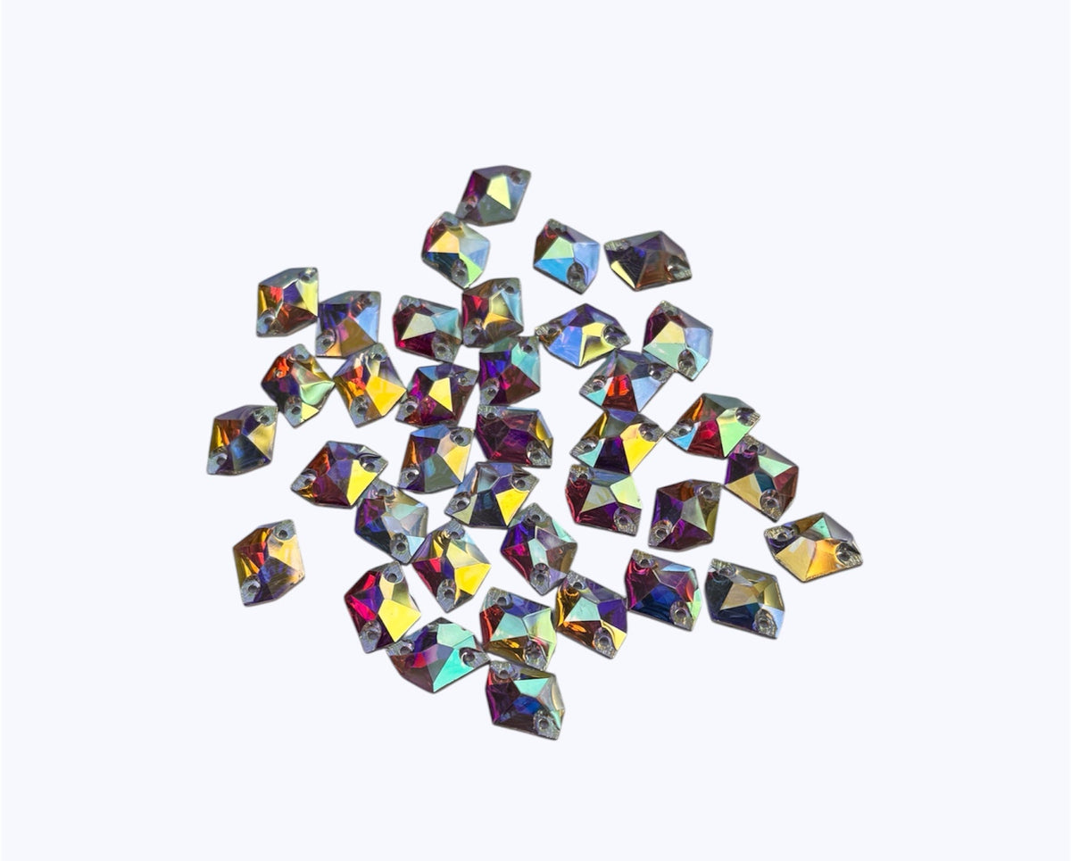 14mm Cosmic - AB - Resin - Sew On