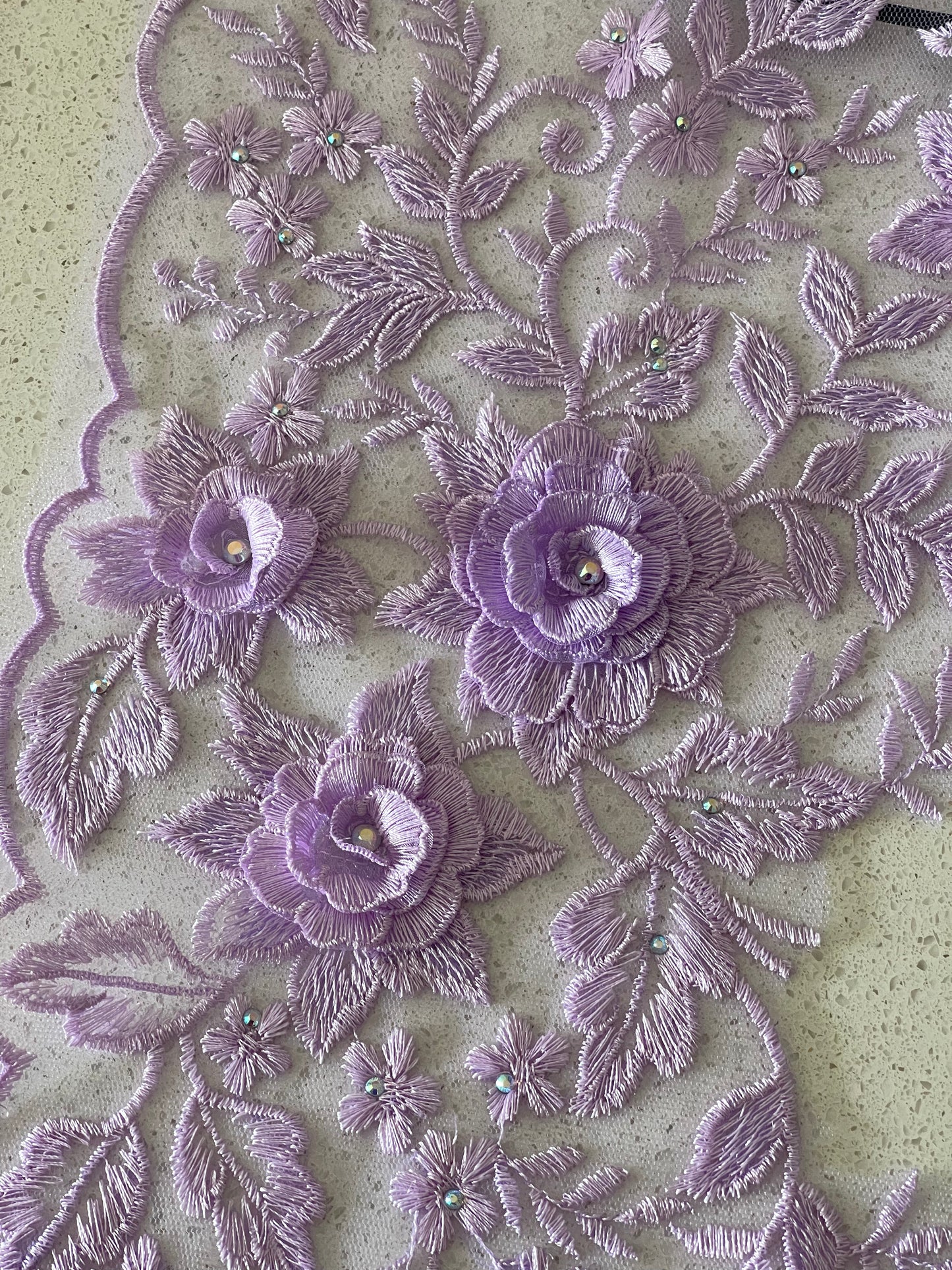 Ruby Range Lace Border - Soft Lavender