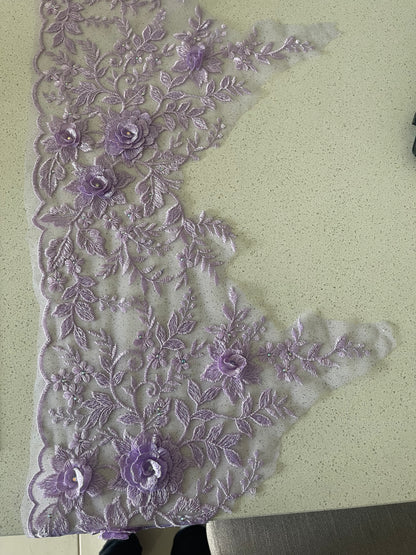 Ruby Range Lace Border - Soft Lavender