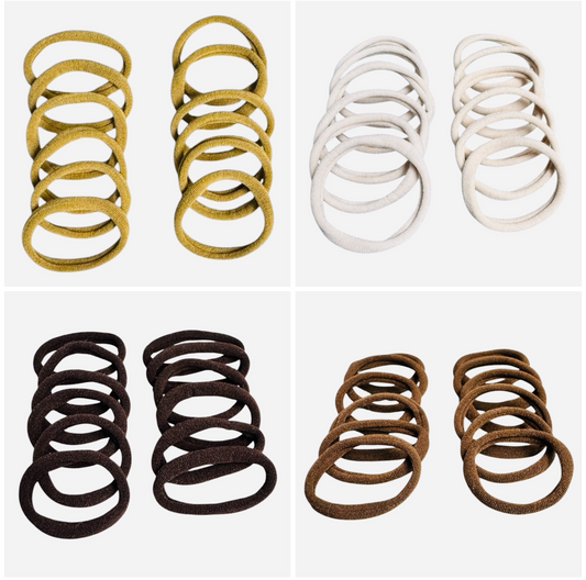 Seamless Hair Ties - Various Colours