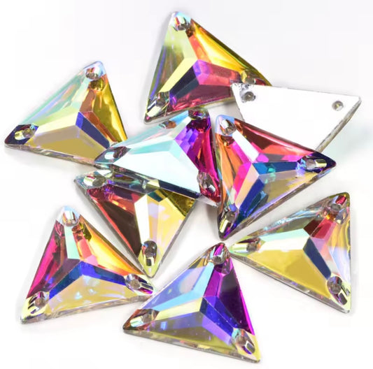22mm Triangle - AB - Sew On