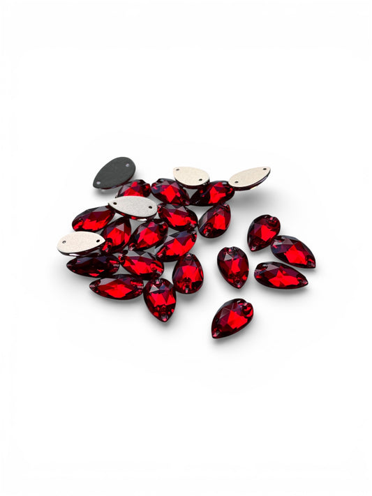 18mm Tear Drop - Siam - Sew On