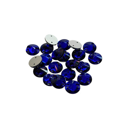 10mm Rivoli - Sapphire - Sew On