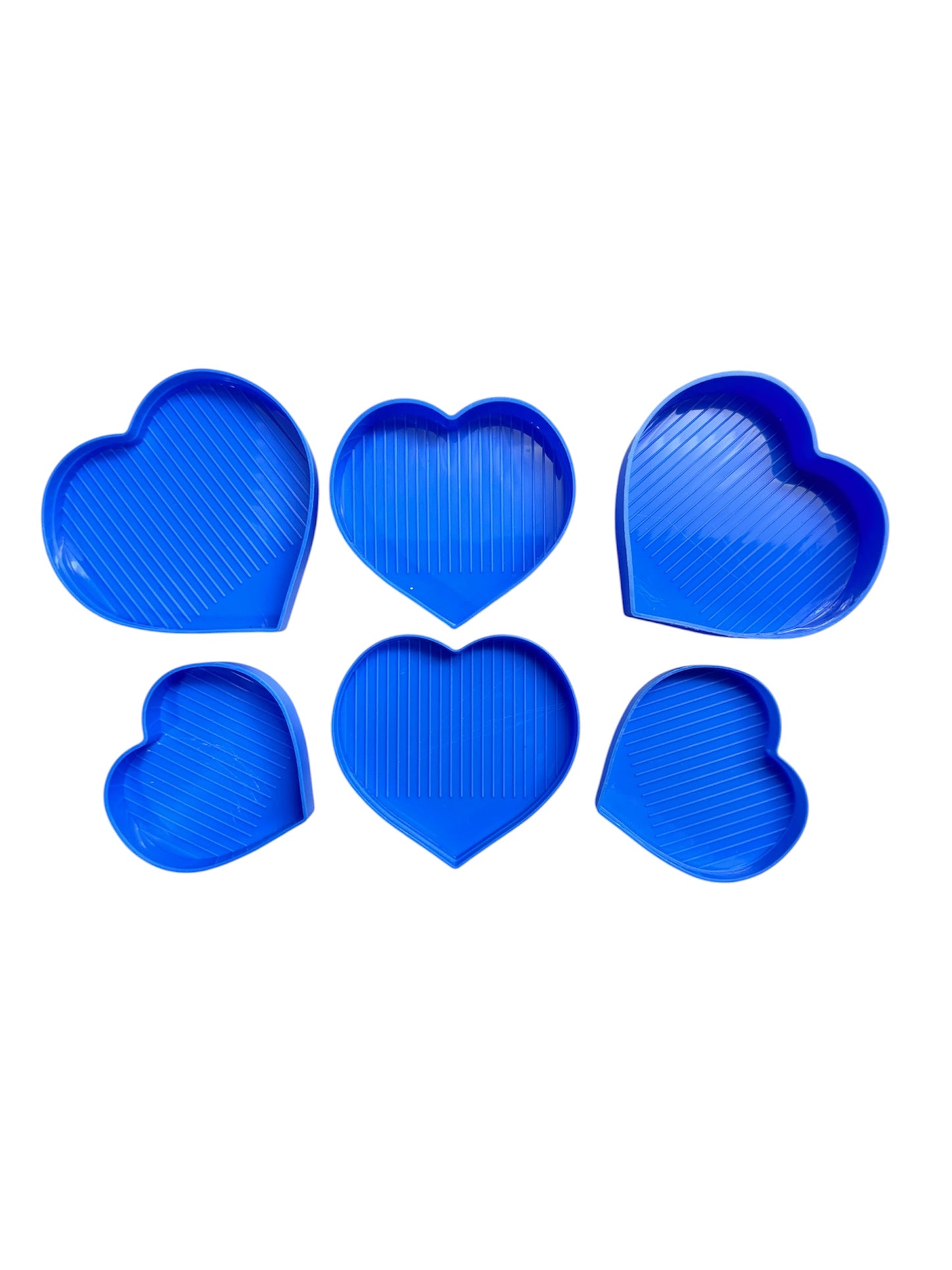 Crystal Heart Trays - Sapphire
