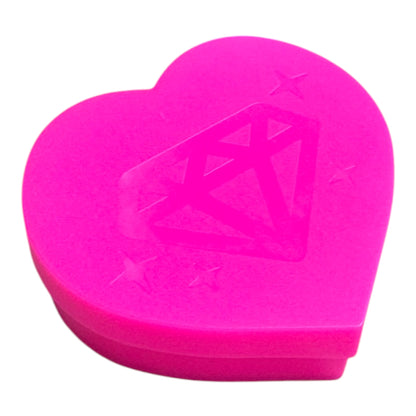 Crystal Heart Trays - Hot Pink