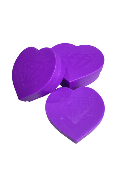 Crystal Heart Trays - Dark Purple