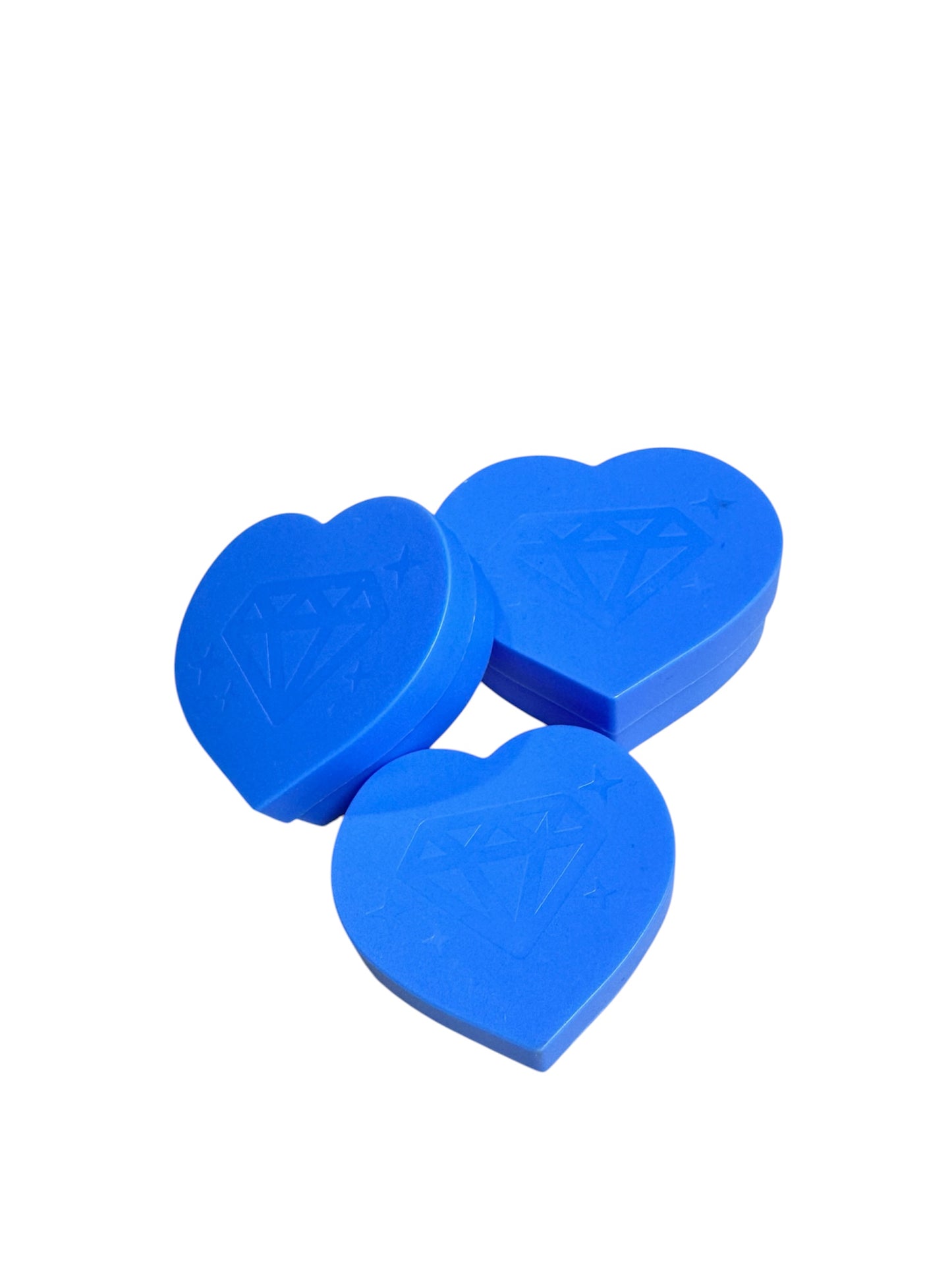 Crystal Heart Trays - Sapphire