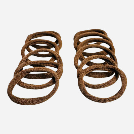 Seamless Hair Ties - Brown