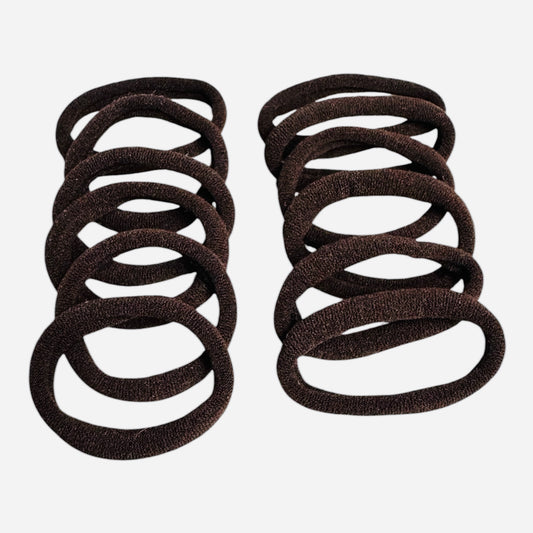 Seamless Hair Ties - Dark Brown