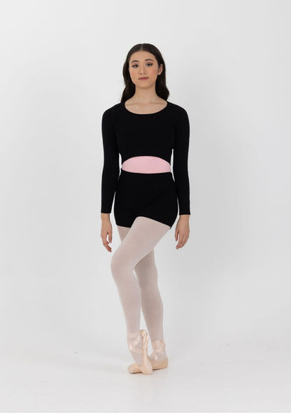 Studio 7 Ribbed Warm Up Top - Black