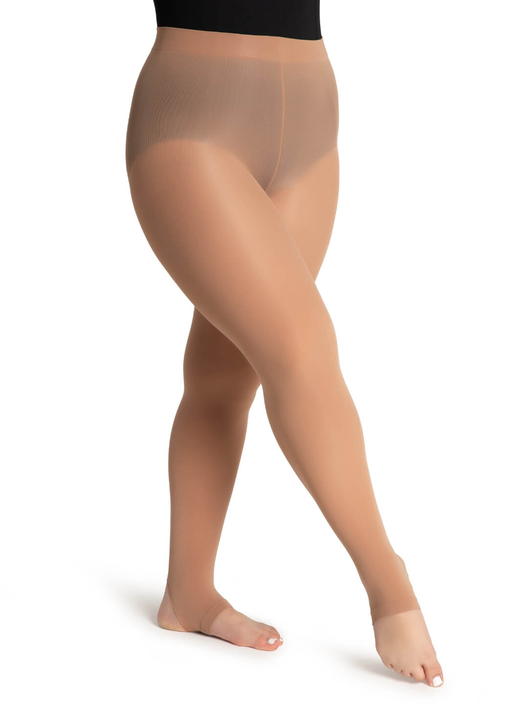 Capezio Light Suntan - Stirrup Ultra Soft Tights