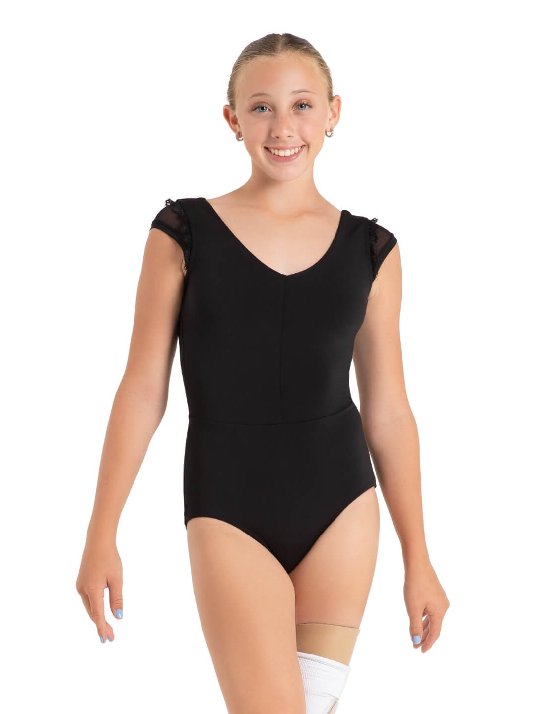 NEW Capezio - Whispering Waves Coastal Cap Sleeve Leo