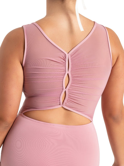 NEW Capezio - Wildflower Marigold Mesh Back Sleeve Leotard