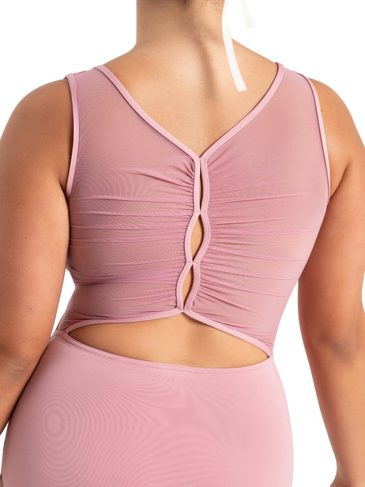 NEW Capezio - Wildflower Marigold Mesh Back Sleeve Leotard