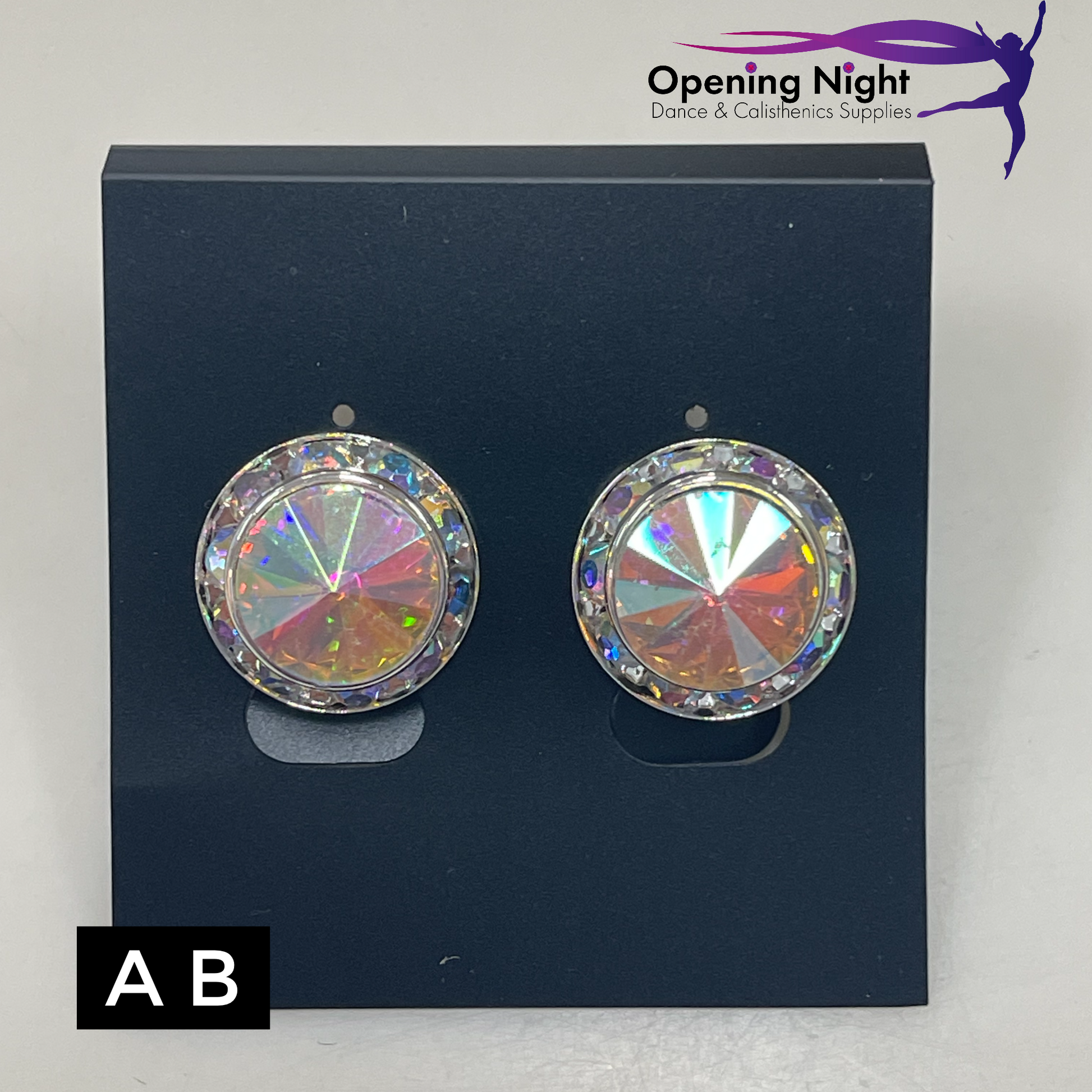 Large crystal stud online earrings