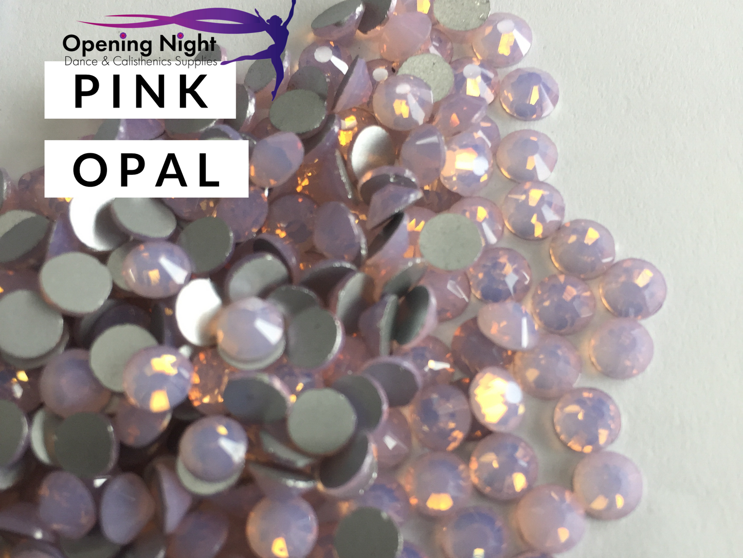 Pink Opal ss30 - AAA Non Hotfix Diamante Crystals