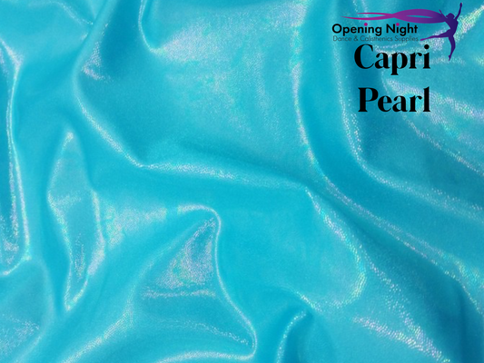 Capri Pearl Fog Finish Spandex - Remnant 75cm