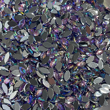 6mm Horseeye - Light Purple AB  (Glue on)