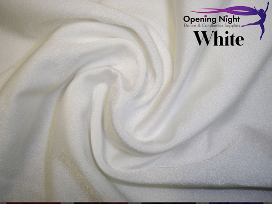 White Shiny Nylon Spandex - Remnant 80cm