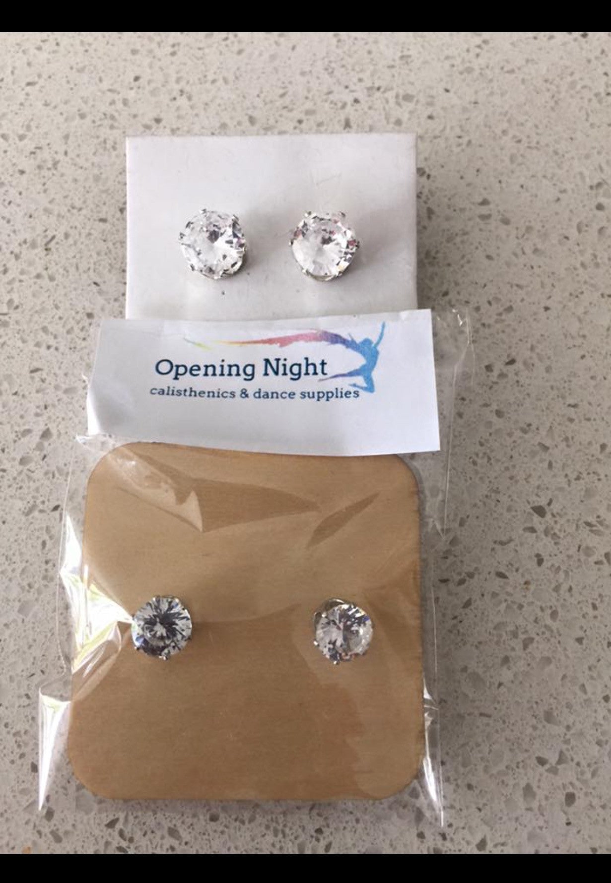 Earrings - Diamante Stud
