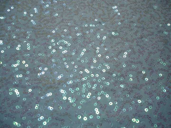 Light Blue Pearl - Bedazzled Sequin Spandex