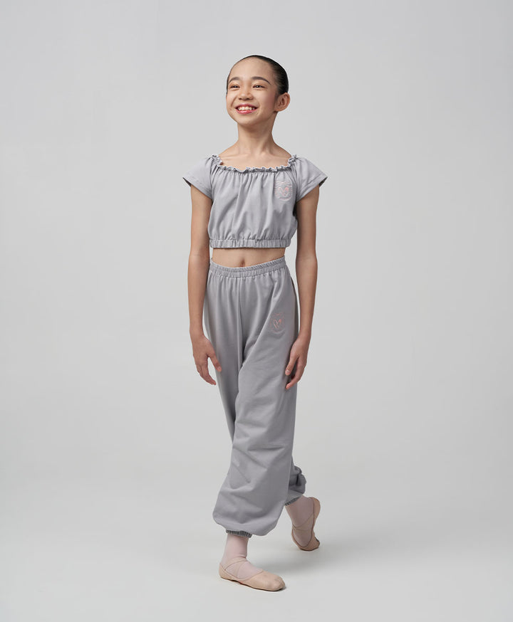 Lea Off Shoulder Crop Top - Dove