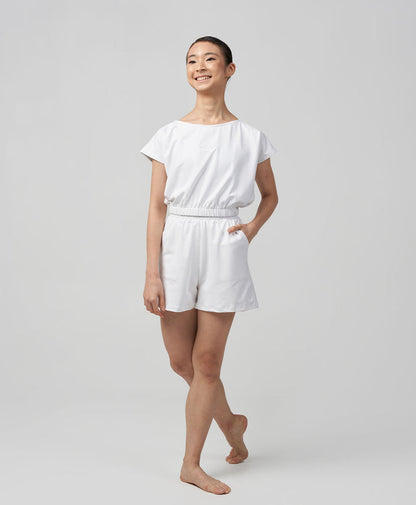 White Relaxed Shorts - Odette