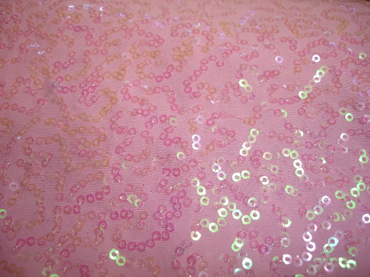 Light Pink Pearl - Bedazzled Sequin Spandex
