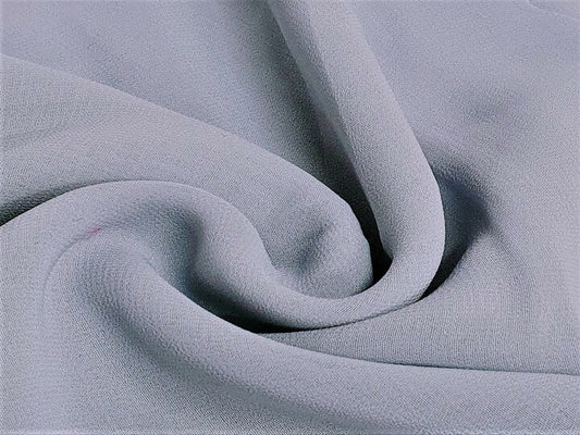 Light Silver Chiffon - remnant 3m
