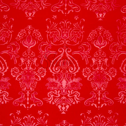Red - Embossed Regal Stretch Velvet